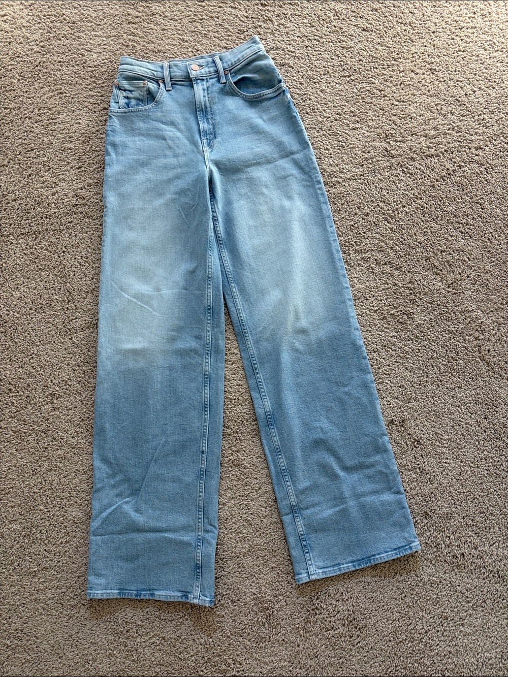 Mother High Waisted Spinner Zip Heel